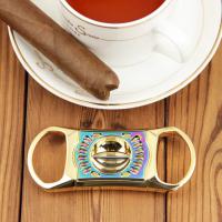 Cigarism Hollowed-out Zinc Alloy V-Cut Cigar Cutter - Gold