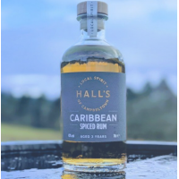 Halls Spiced Caribbean 3 Year Old Rum - 43% 70cl