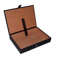 GBD Black Leather Travel Cigar Humidor