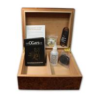 Budget Dark Burl Humidor - 25 Cigar Capacity