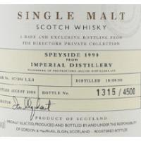 Imperial 1990 Cognac Wood Finish G&M Private Collection - 40% 70cl