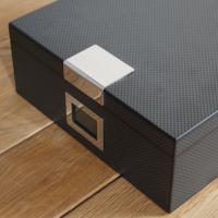 Klaro Kingston Carbon Fiber Humidor - 30 Cigar Capacity (End of Line)