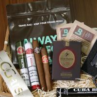 Luxury Cuban Cigar Hamper - Gift Sampler - 4 Cigars and Accessories