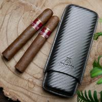 Mitchellero and Mantis Case Carbon Graphite Sampler - 2 Cigars with Cigar Case