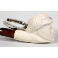 Meerschaum Mini Sherlock Bent Fishtail Pipe (MEER68)