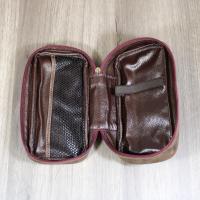 Neerup Brown Leather Pipe & Accessories Pouch - Fits 1 Pipe