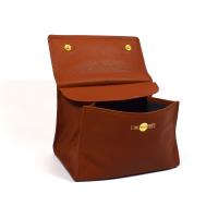 Dunhill White Spot Terracotta Medium Box Pouch - Button Up