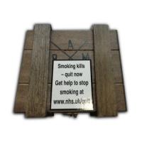 Empty Alec Bradley Black Market Punk Cigar Box