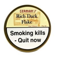 Germains Rich Dark Flake Pipe Tobacco 50g Tin