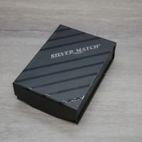 SLIGHT SECONDS - Silver Match Single Torch Cigar Lighter - Red