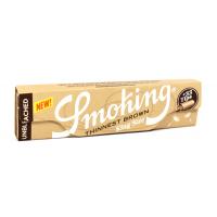 Smoking Thinnest Brown King Size Rolling Papers & Tips 24 packs