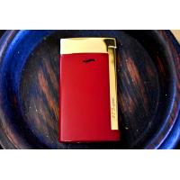 ST Dupont Slim 7 - Flat Flame Torch Lighter - Red and Gold