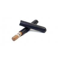 Savinelli Corona Leather Cigar Case - Black - Fits 1 Cigar (End of Line)