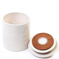 Savinelli Ceramic Cylindrical Rolling Tobacco Jar - Craquel (End of Line)