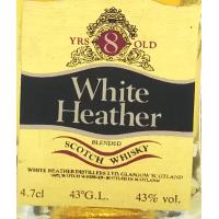 White Heather 8 year old Miniature - 43% 4.7cl