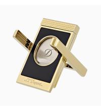 ST Dupont Cigar Cutter & Cigar Stand - Black & Gold