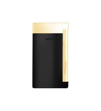 ST Dupont Lighter - Slim 7 Flat Flame Torch - Black and Gold