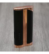 Adorini Curve Jet Lighter - Black & Rose Gold (AD092)