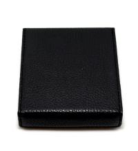 Black Leather Cedar Lined Magnetic Cigarillos Case