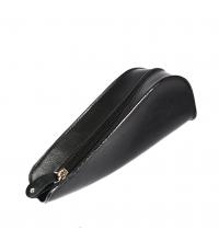 Leather Black Pipe Bag & Mini Tobacco Pouch - Fits One Pipe