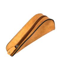 Leather Brown Pipe Bag & Mini Tobacco Pouch - Fits One Pipe