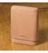 Adorini Leather Brown Cigar Case - 3/5 Cigar Capacity (AD029)