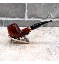 Aldo Morelli Fiorita Cherry 493 Smooth 9mm Filter Bent Fishtail Pipe (AMF127)