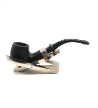 Baby Bent Real Briar Smooth Black Pipe