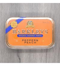 Barkleys Gourmet Mints - Pepper & Peach Tin - 50g