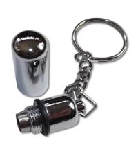 Bargain Bullet Cigar Punch Cutter with Key Ring - Chrome Finish