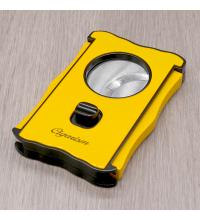 Cigarism Gloss Finish Double Blade Guillotine Cigar Cutter - Yellow - 60 Ring Gauge