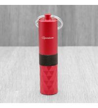 Cigarism Aluminium Alloy Cigar Punch Cutter with Key Ring - Red