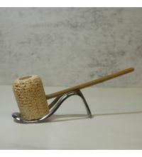 Corn Cob Chesapeake Straight Bamboo Stemmed Pipe