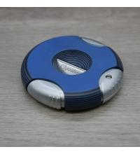 Cigarism Round G10 Semi-Automatic V-Cut Cigar Cutter - Blue - End of Line