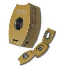 Credo 3 in 1 Cigar Punch Cutter - Oval - Gold