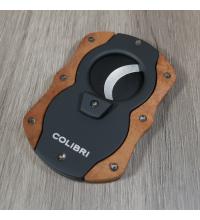 Colibri Cut Wood Cigar Cutter - Dark Burl