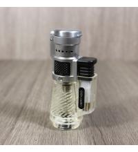 Vertigo Lotus Cyclone - Jet Flame Lighter - Clear