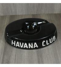 Havana Club Collection Ashtray - El Socio Double Cigar Ashtray - Ebony Black