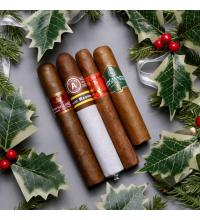 100 DAYS UNTIL CHRISTMAS - Festive Enthusiast Cigar Sampler - 4 Cigars