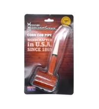Missouri Meerschaum Iconic Legend Corn Cob Bent Fishtail Pipe - Gift Pack
