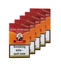 King Edward Imperial Cigars - 5 x Packs of 5 cigars (25 cigars)