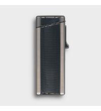 Eurojet Jet Lighter with Punch Cut and Rest - Gunmetal & Black