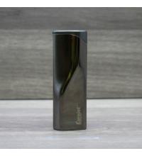 Eurojet Piezo Soft Flame Polo Twist Lighter - Polished Gunmetal