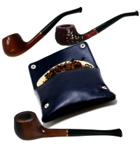 Ben's Lucky Dip Brog Caro 29 Pipe & Mystery Pipe Tobacco Presented in CGars Leather Pouch - 25g