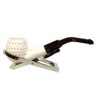 Meerschaum Mini Lattice Bent Fishtail Pipe (MEER70)