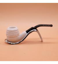 Meerschaum Small Topkapi Bent Fishtail Pipe (MEER75)