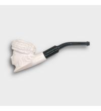 Meerschaum Small Victorian Lady Bent Fishtail Pipe (MEER83)