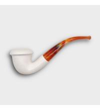 Meerschaum Standard Calabash Smooth Bent Fishtail Pipe (MEER71)
