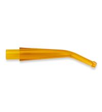 Corn Cob Pipe Amber Regular Filter Bit - Bent
