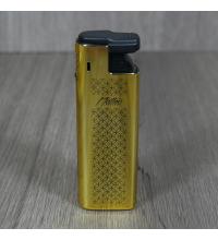 Matteo Gold Turbo Red Flame Refillable Jet Lighter